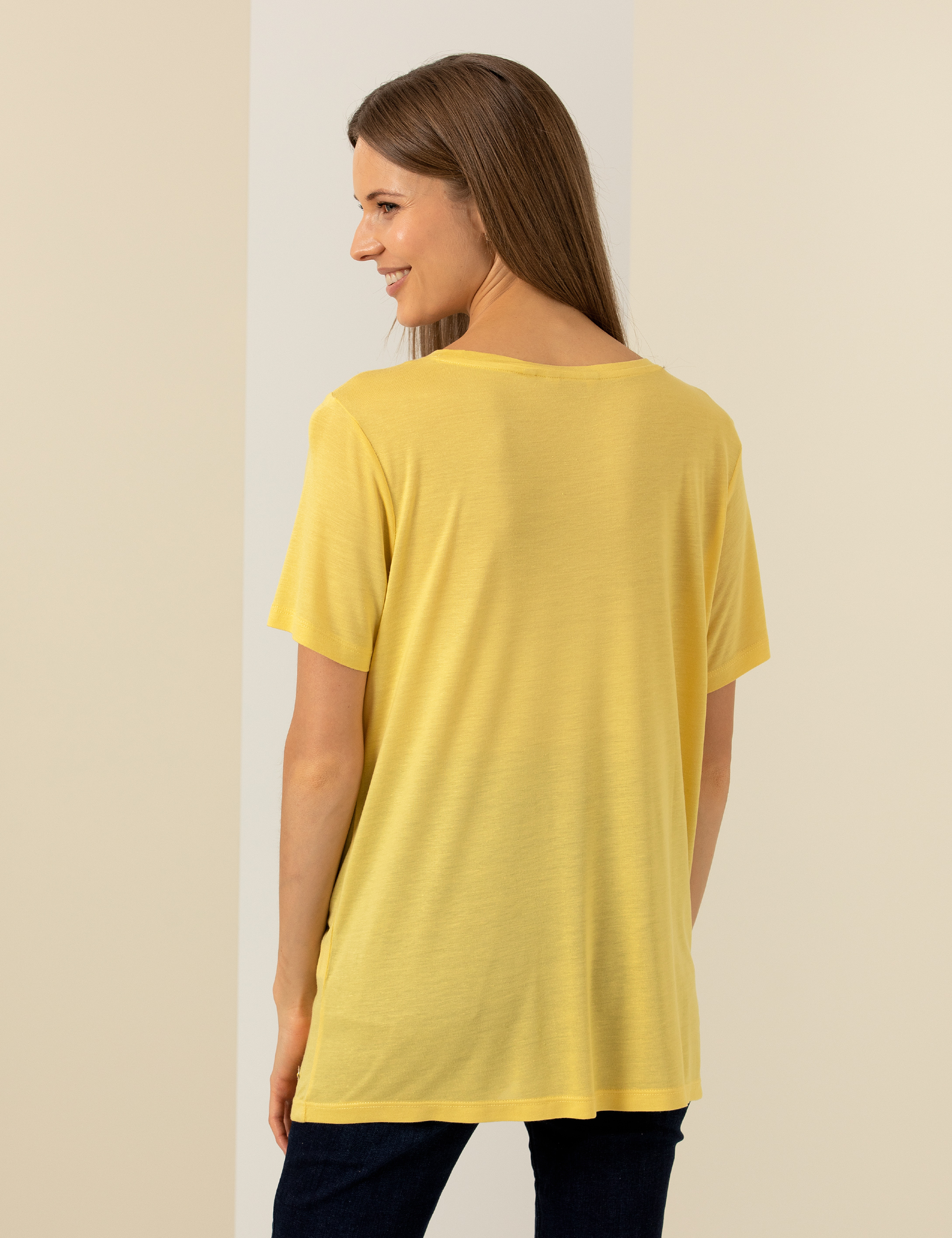 Pierre Cardin Neon Sarı Regular Fit Tişört görsel 5