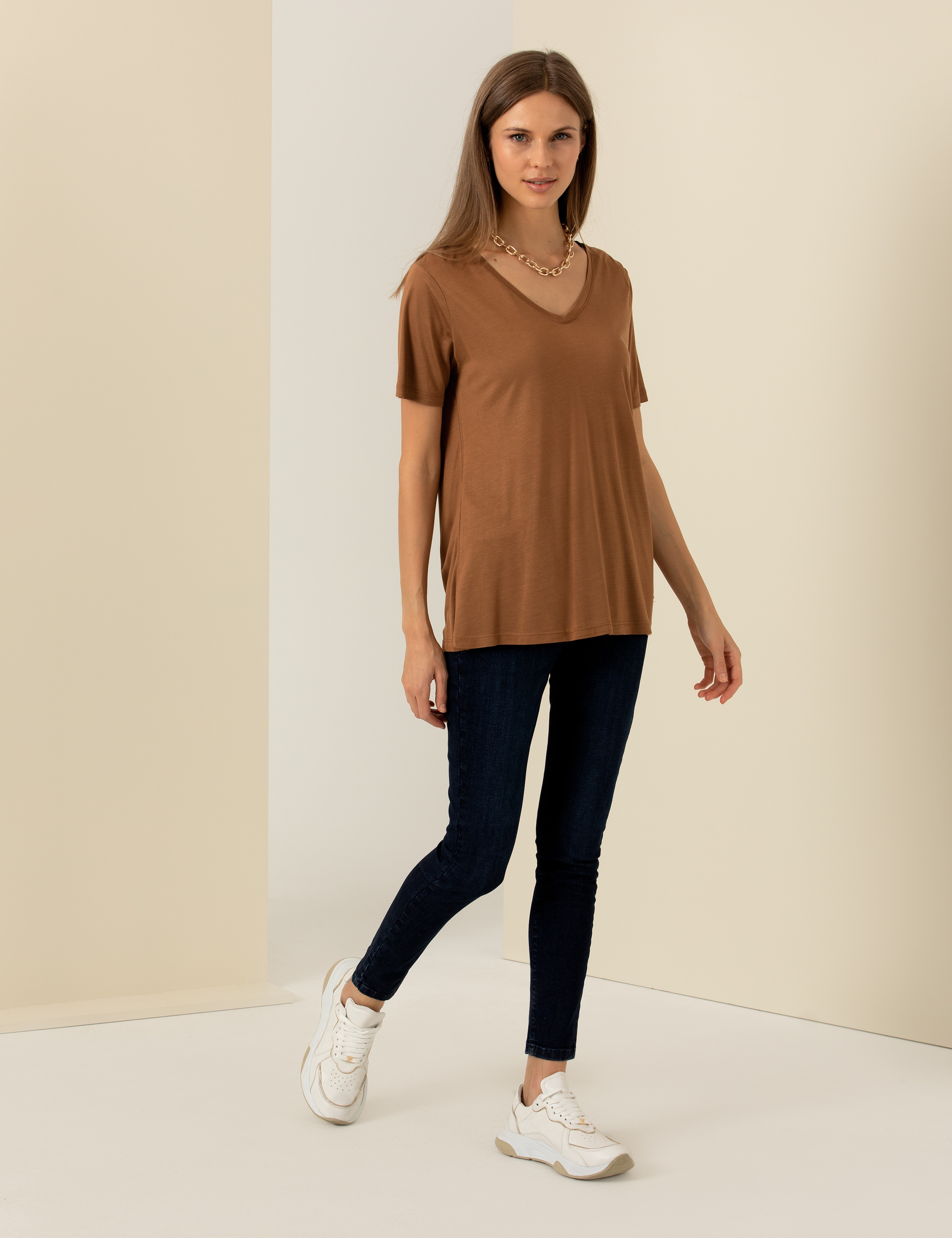 Taba Regular Fit Tişört
