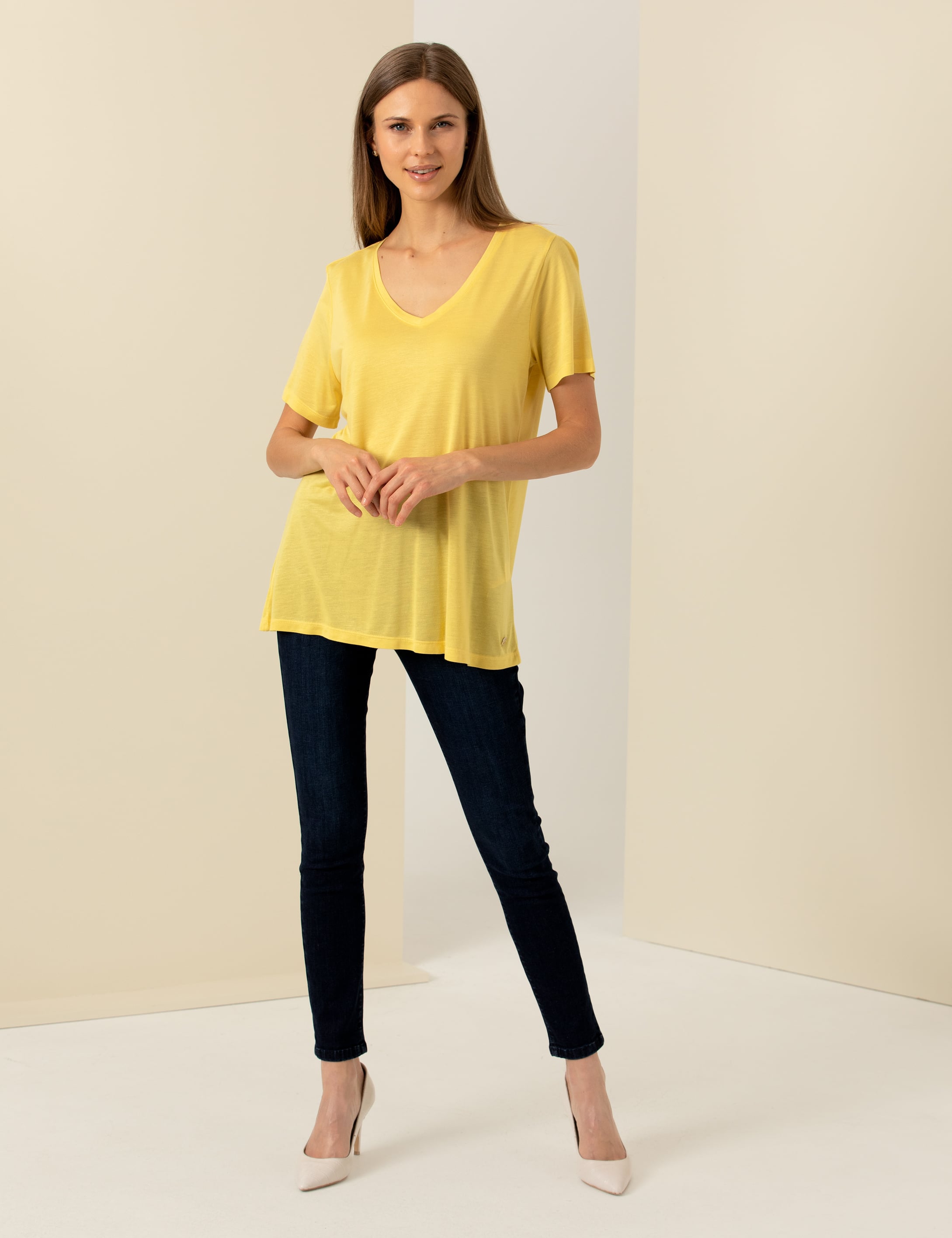 Neon Sarı Regular Fit Tişört