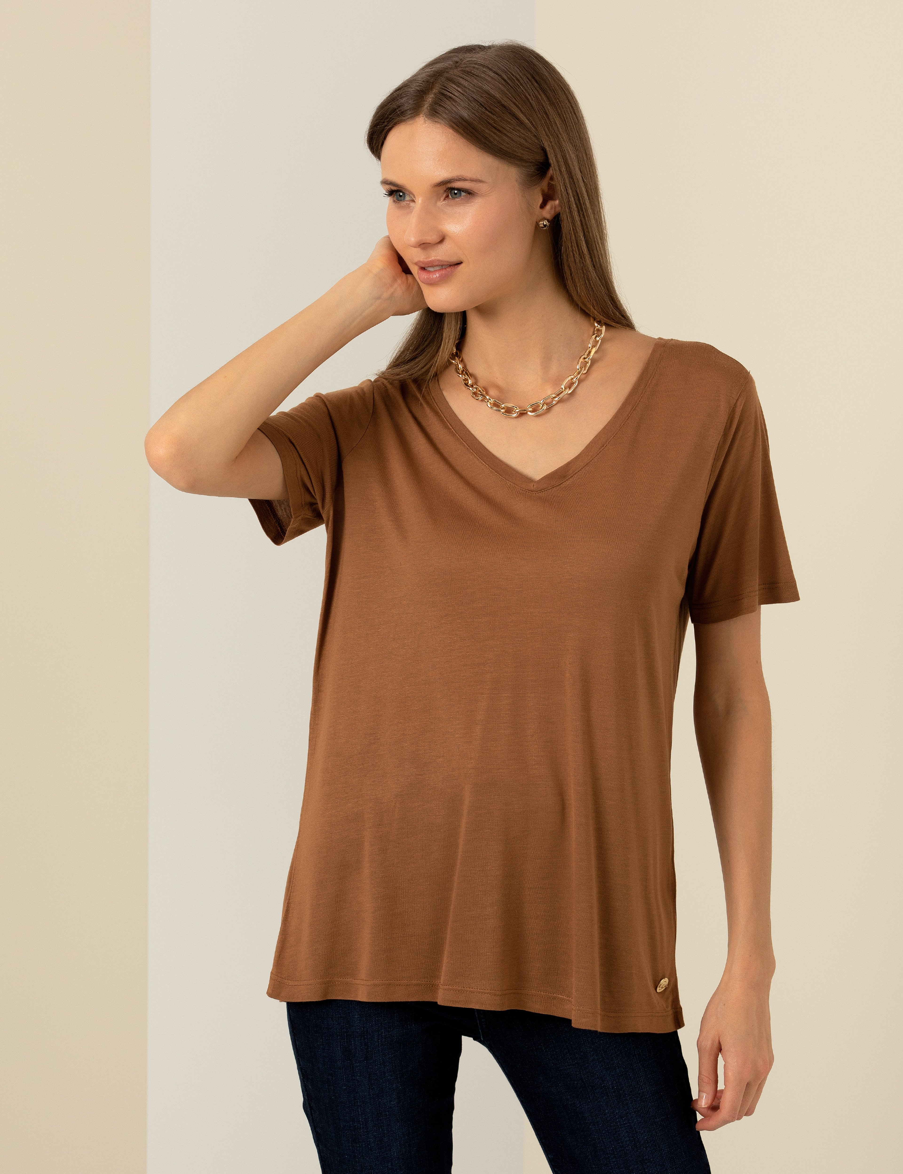 Taba Regular Fit Tişört