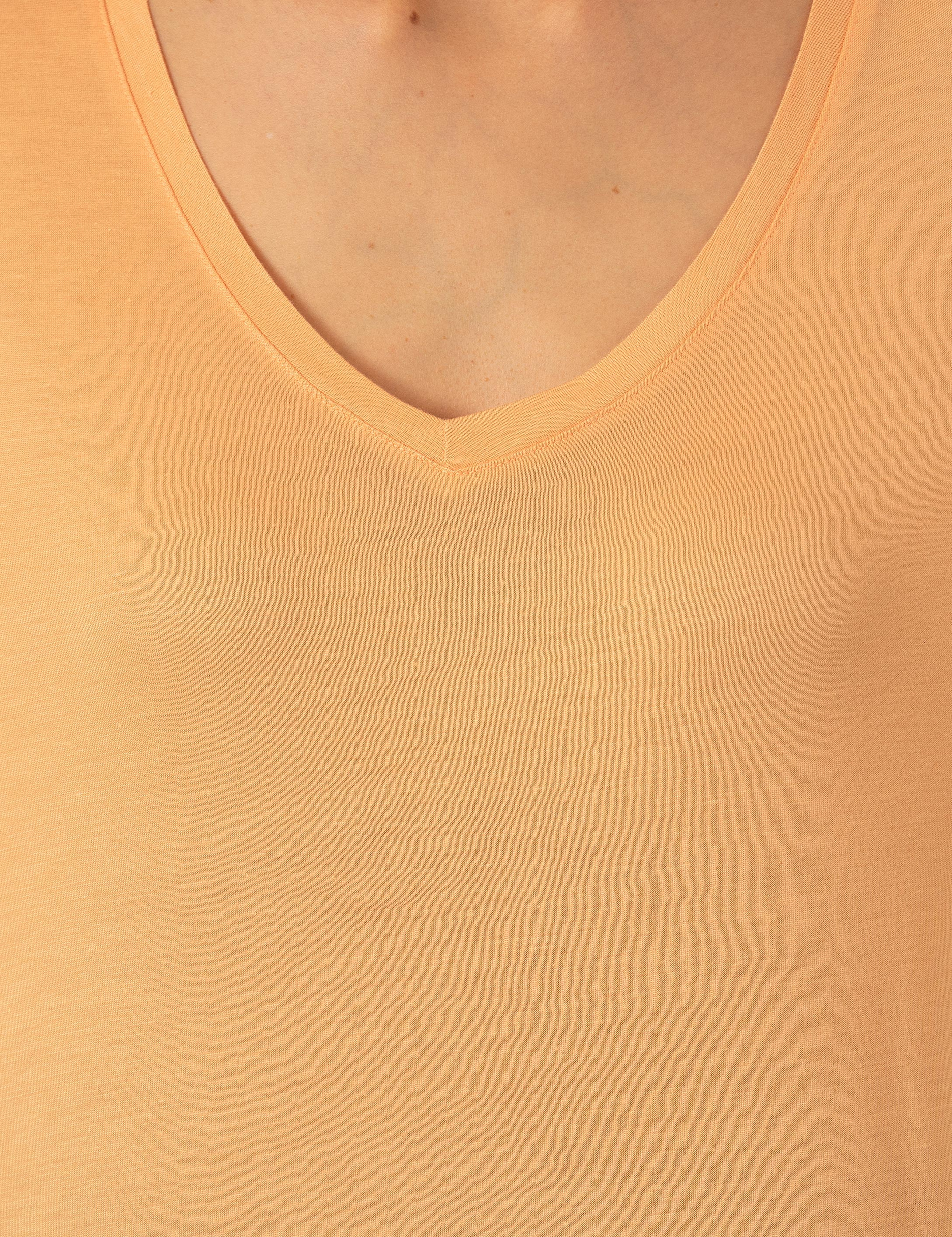 Turuncu Regular Fit Tişört - Image 6