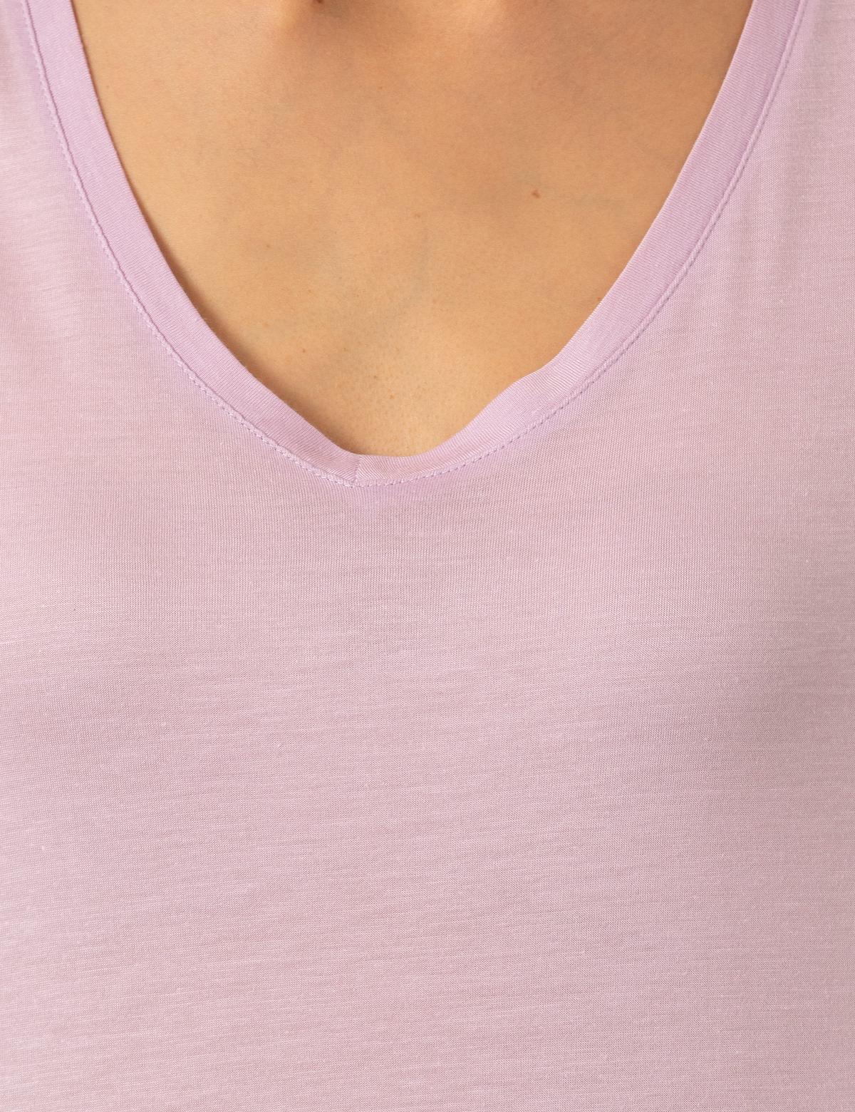 Lila Regular Fit Tişört - 50246149015