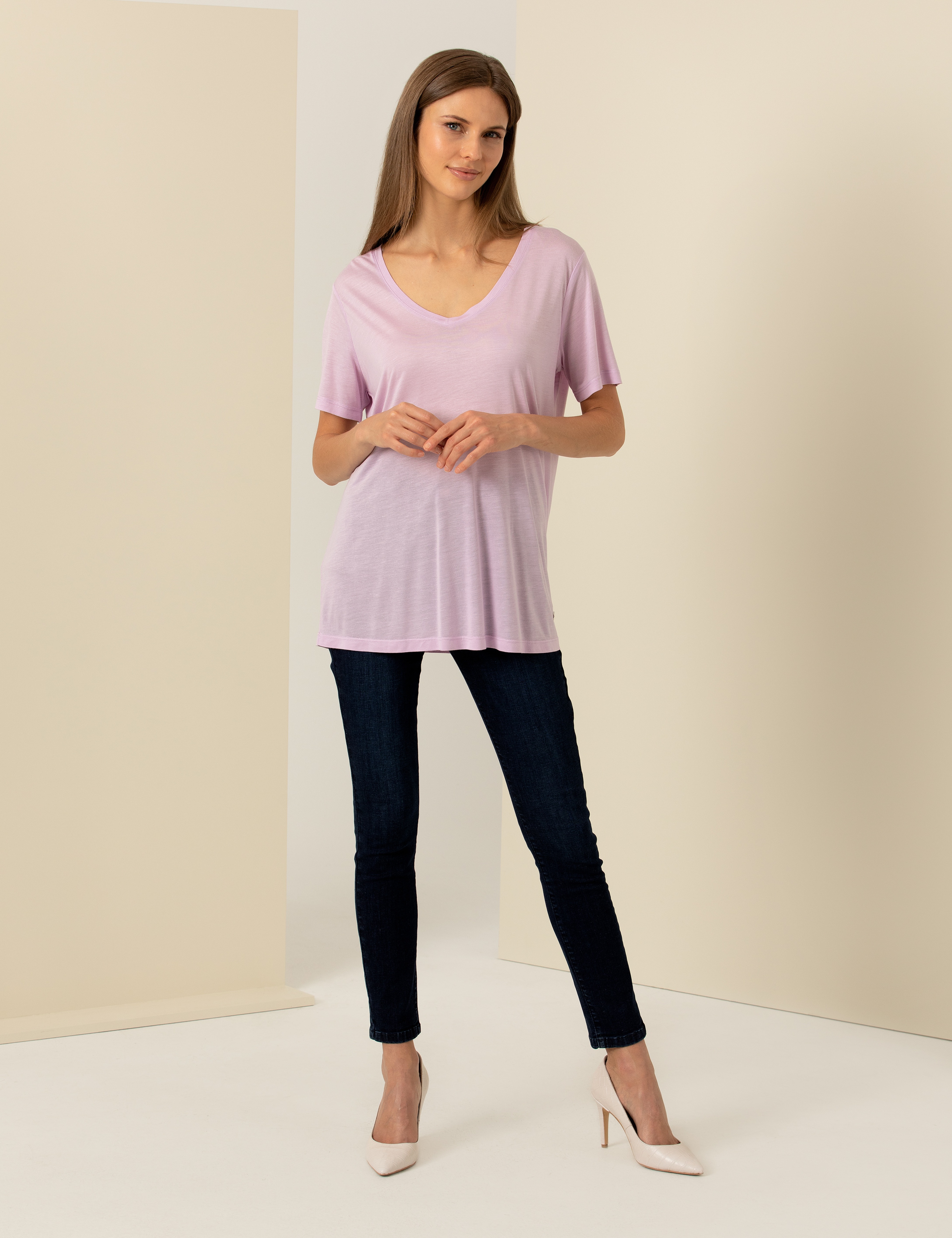 Lila Regular Fit Tişört - Image 3