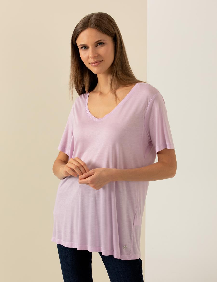 Lila Regular Fit Tişört