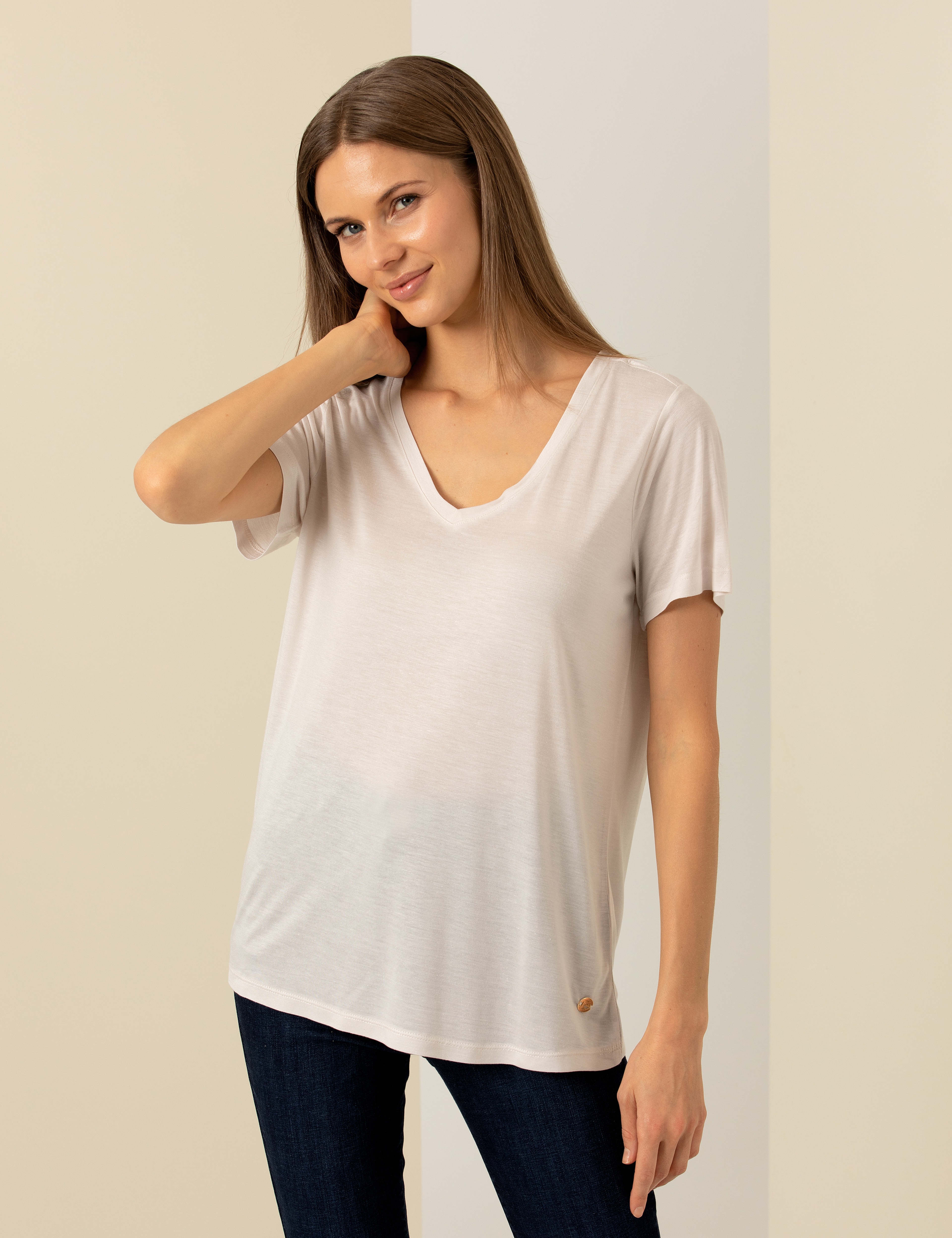 Ekru Regular Fit Tişört