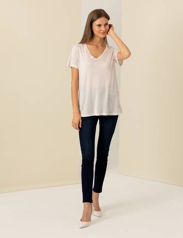 Ekru Regular Fit Tişört