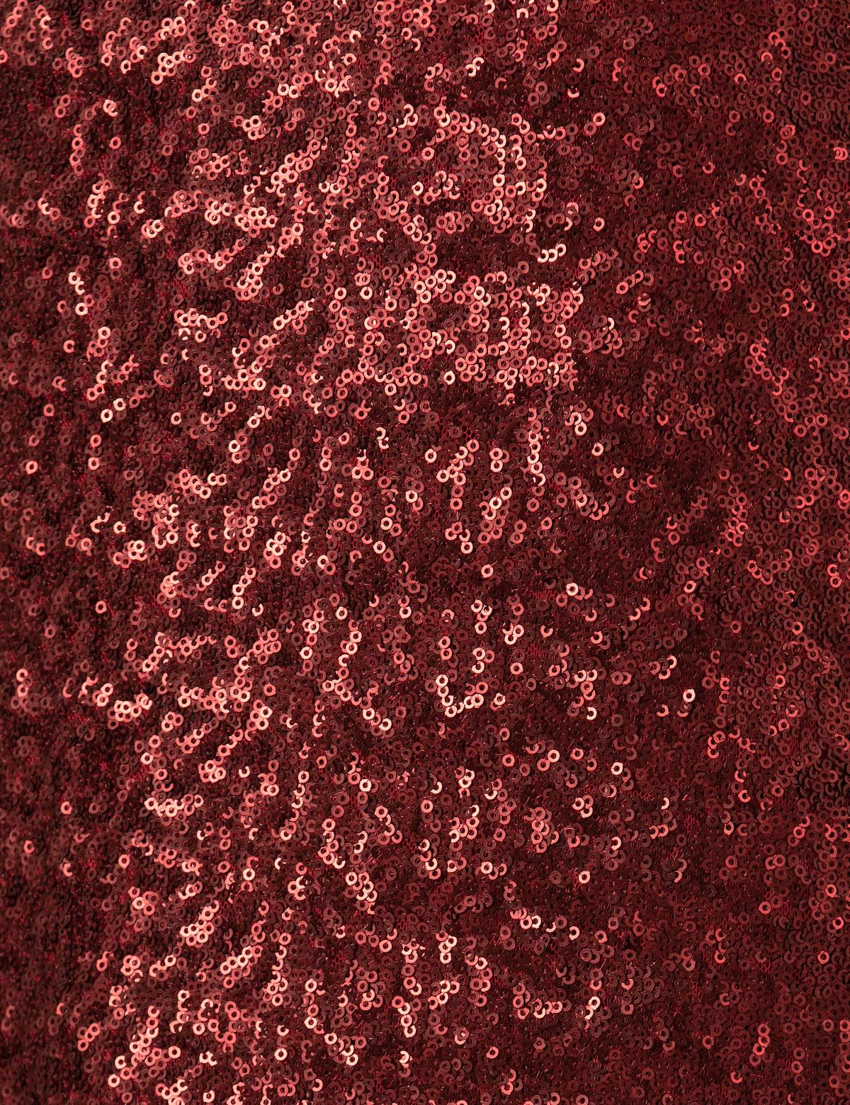 Bordo Payetli Etek - 50258897013