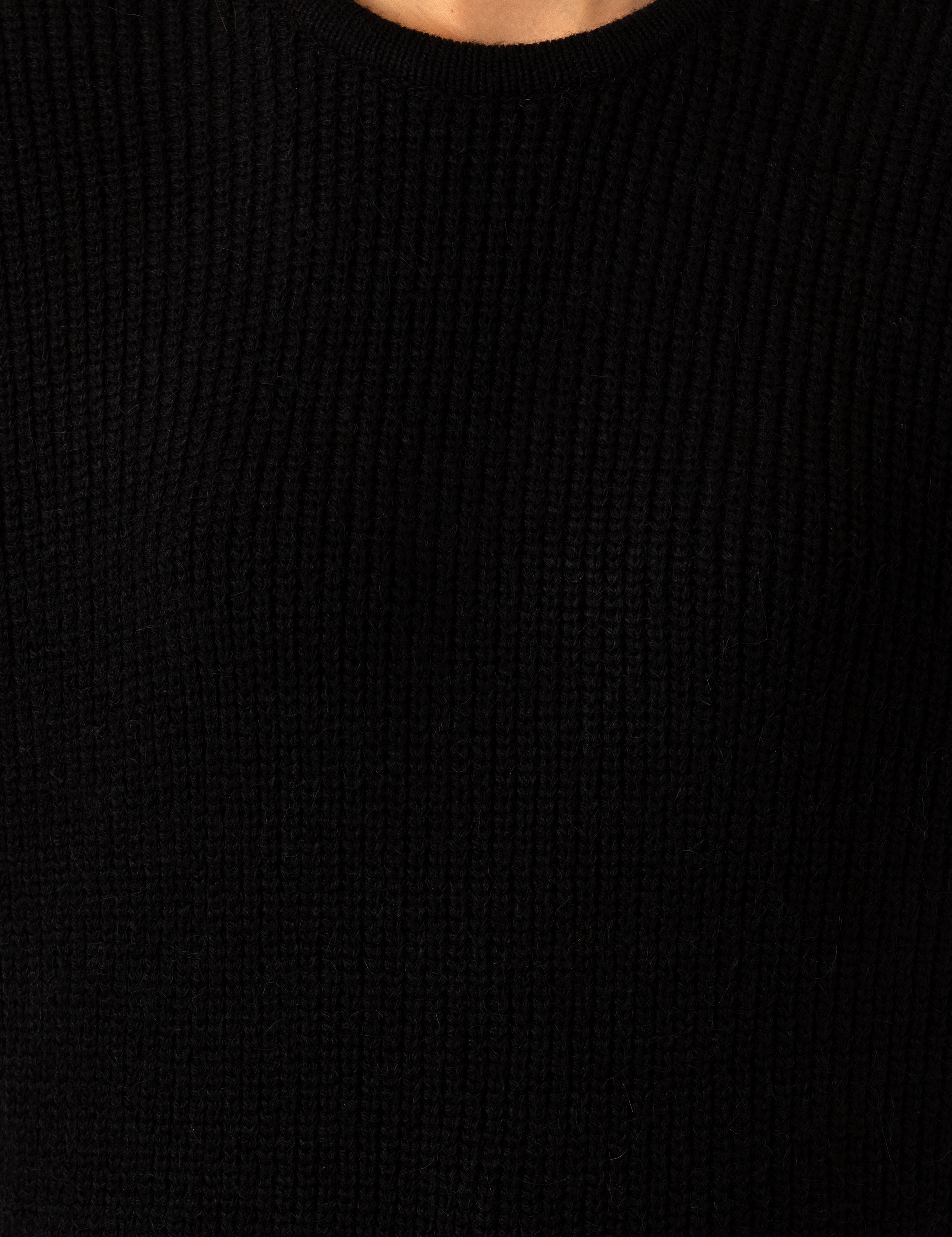 Siyah Comfort Fit Kazak - Image 6