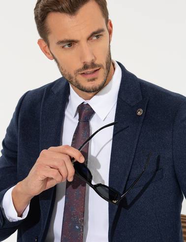 Lacivert Ekstra Slim Fit Ceket