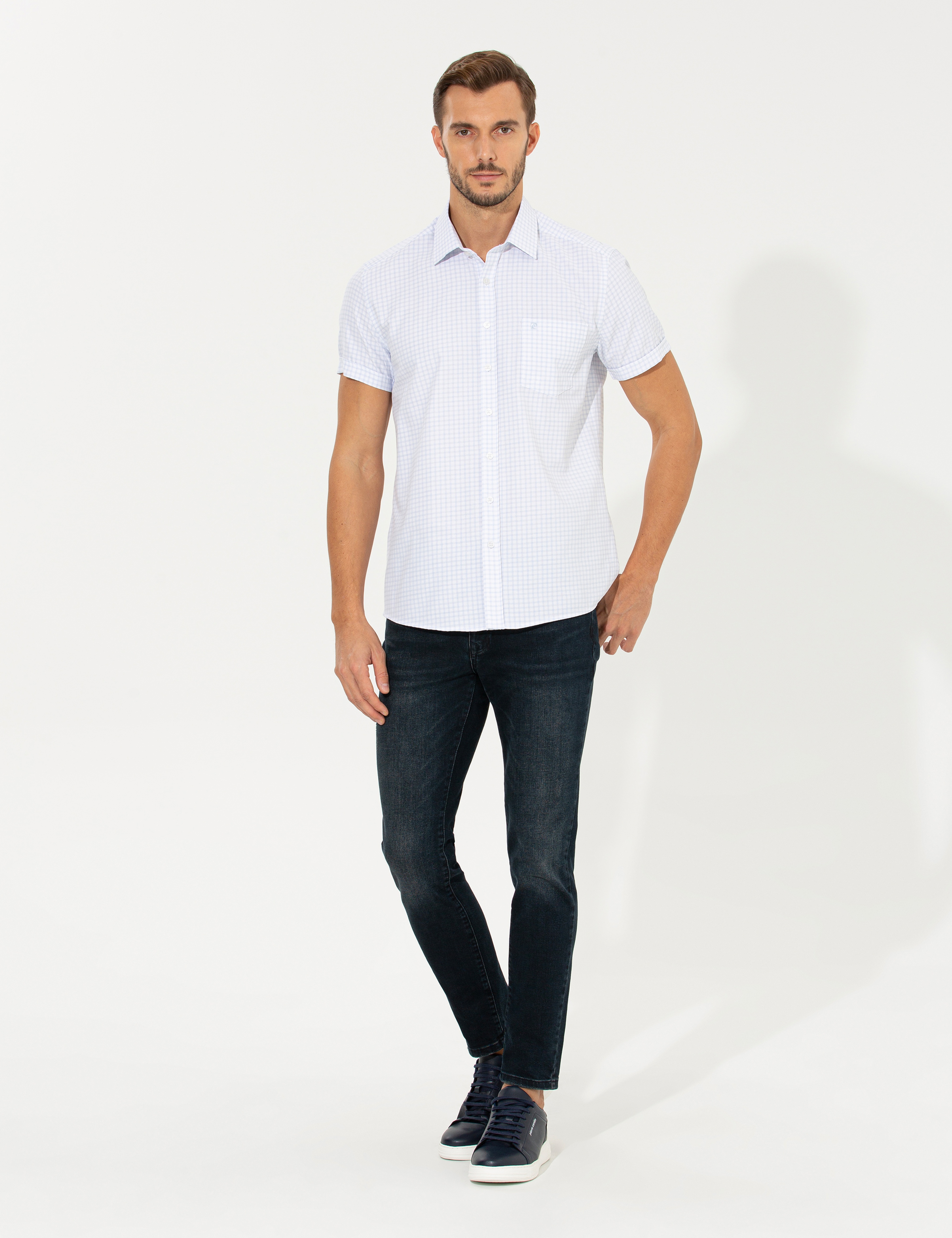 Açık Mavi Regular Fit Kısa Kollu Gömlek