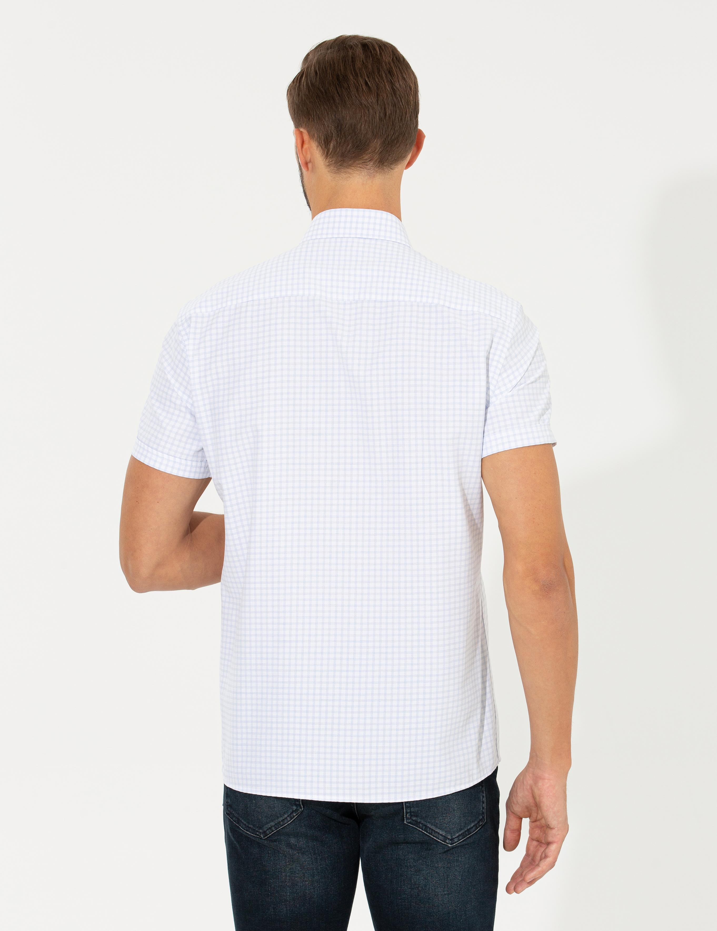 Açık Mavi Regular Fit Kısa Kollu Gömlek