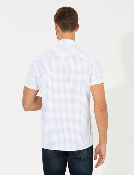 Açık Mavi Regular Fit Kısa Kollu Gömlek - 50252474008