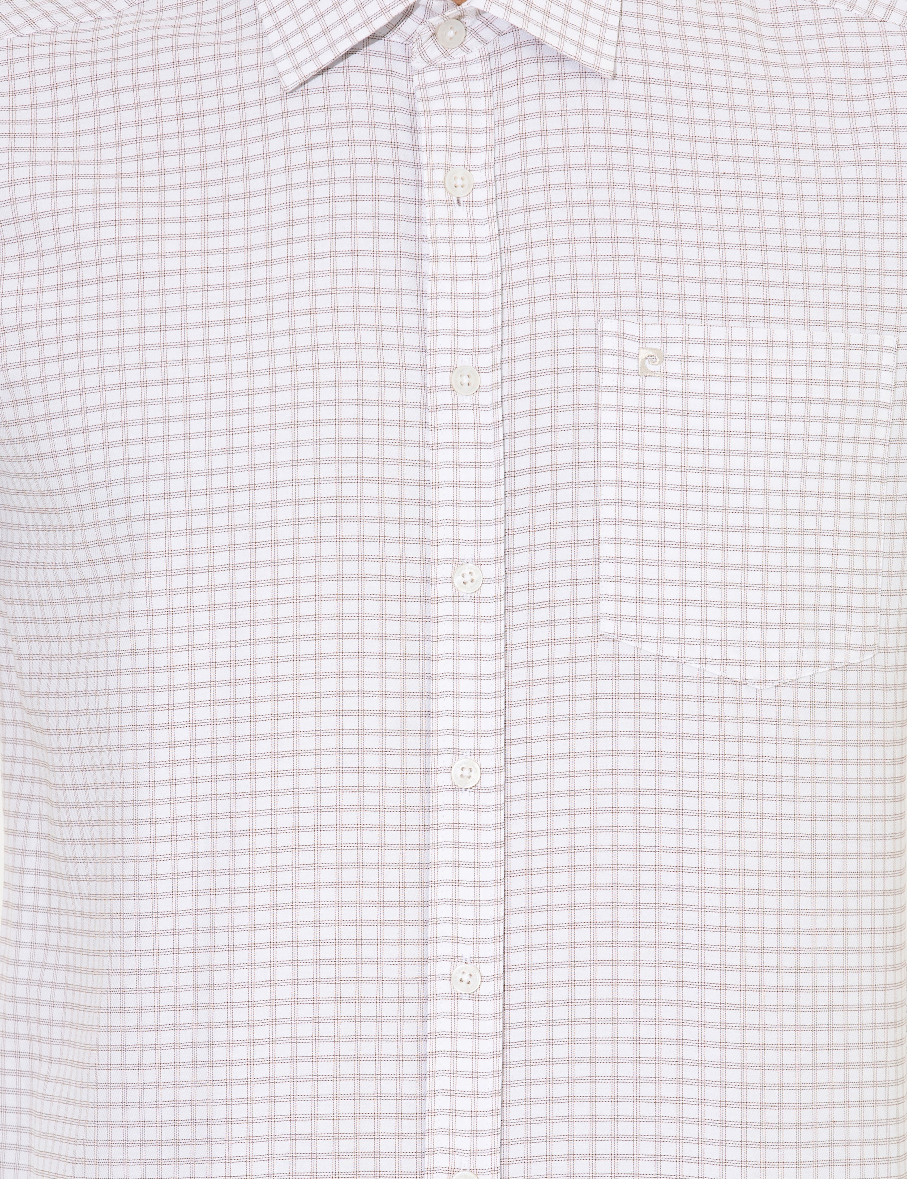 Bej Regular Fit Kısa Kollu Gömlek - Image 6