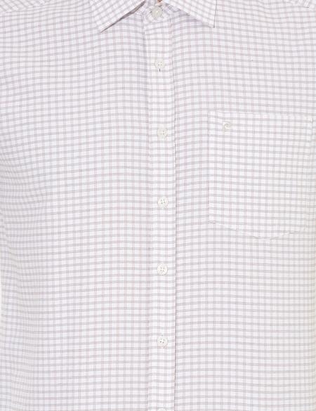 Bej Regular Fit Kısa Kollu Gömlek - 50252474016