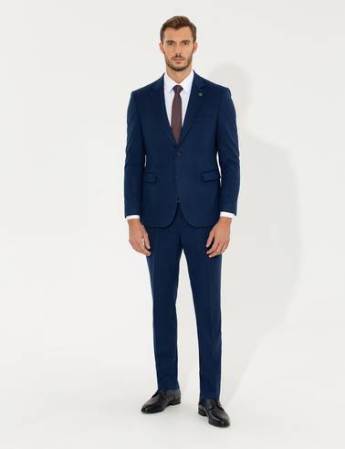 Açık Lacivert Slim Fit Takım Elbise