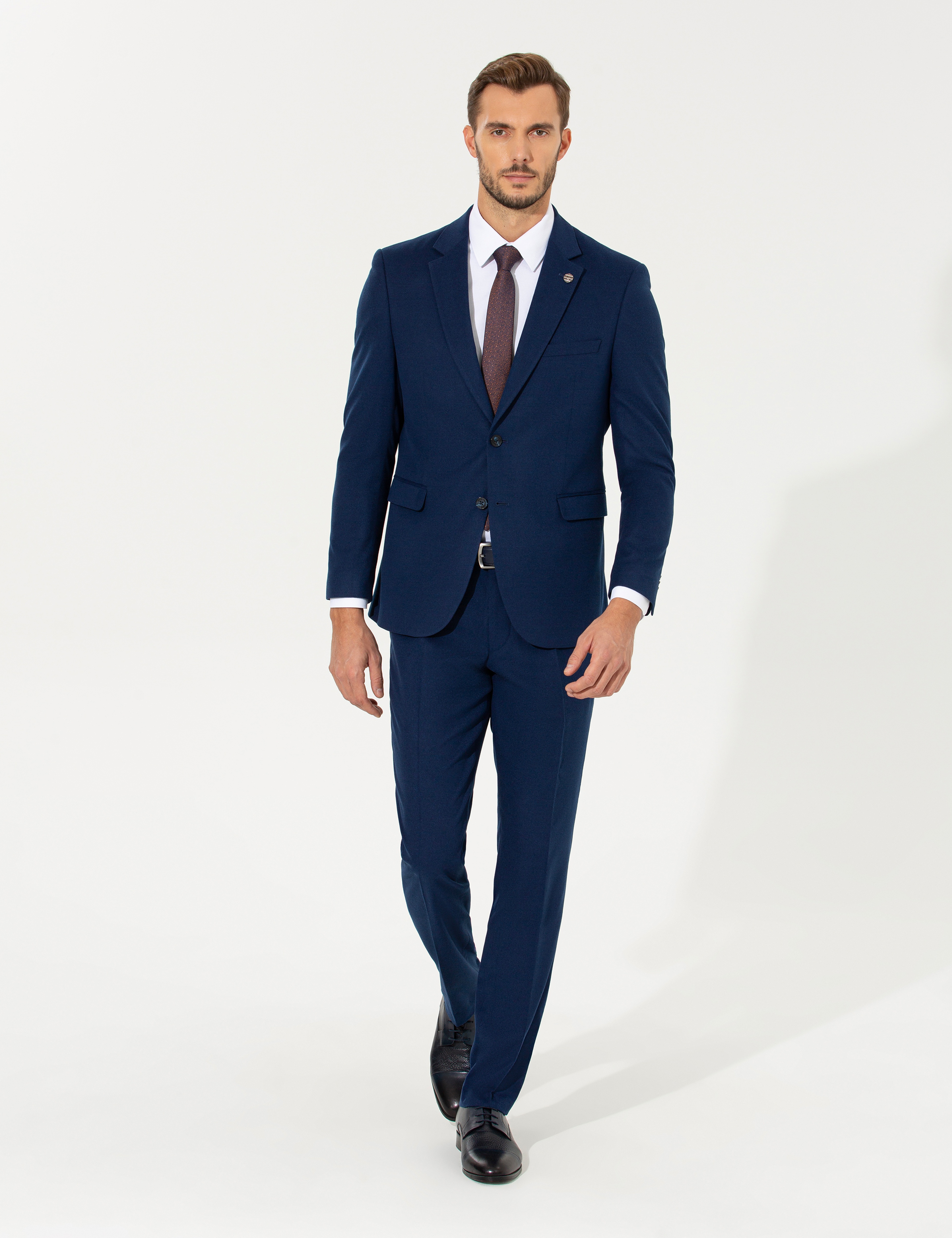 Açık Lacivert Slim Fit Takım Elbise
