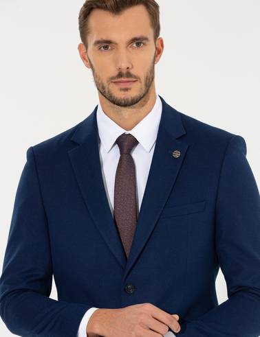 Açık Lacivert Slim Fit Takım Elbise