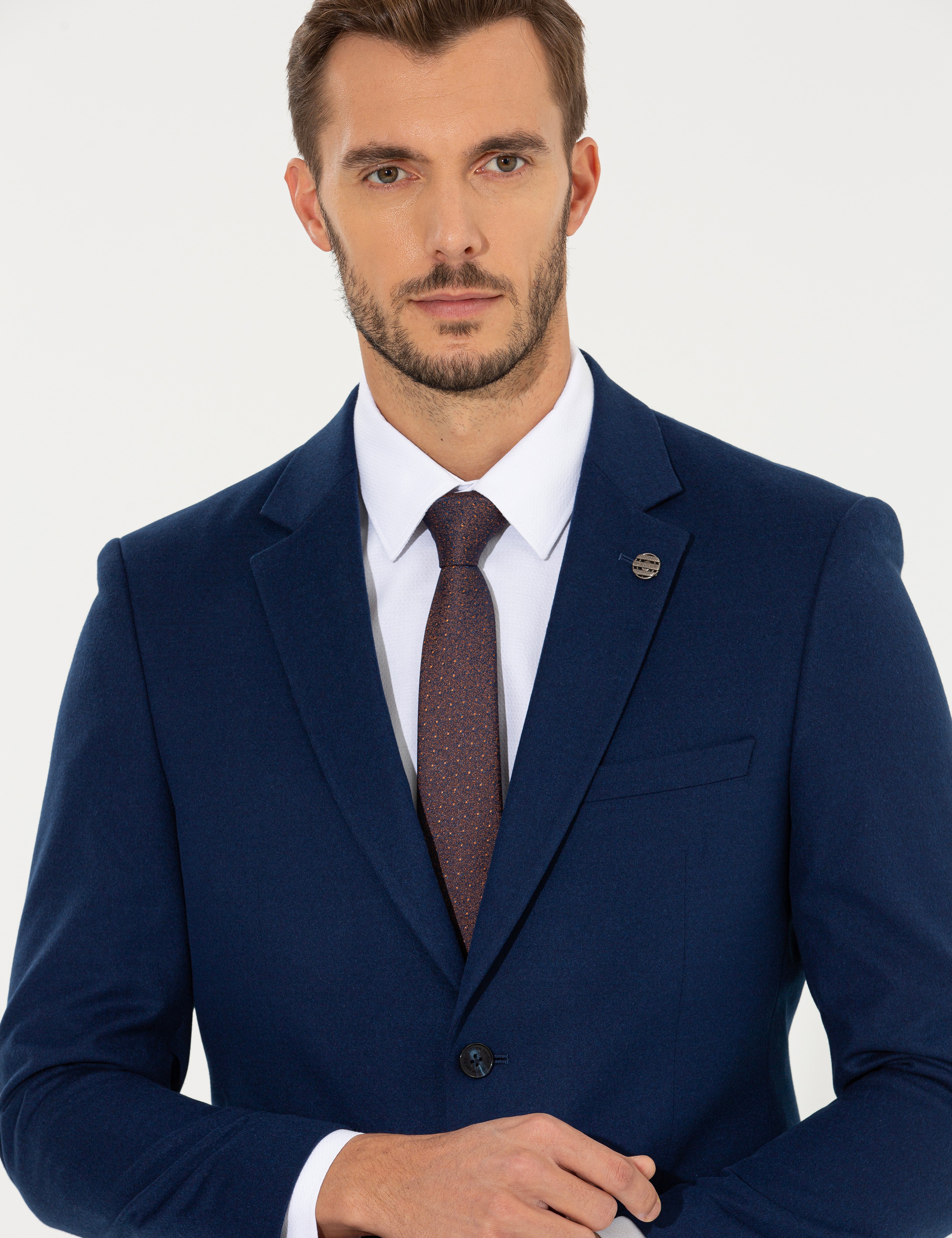 Açık Lacivert Slim Fit Takım Elbise