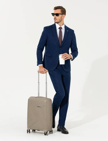 Açık Lacivert Slim Fit Takım Elbise