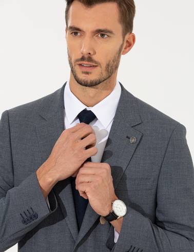 Lacivert Slim Fit Takım Elbise