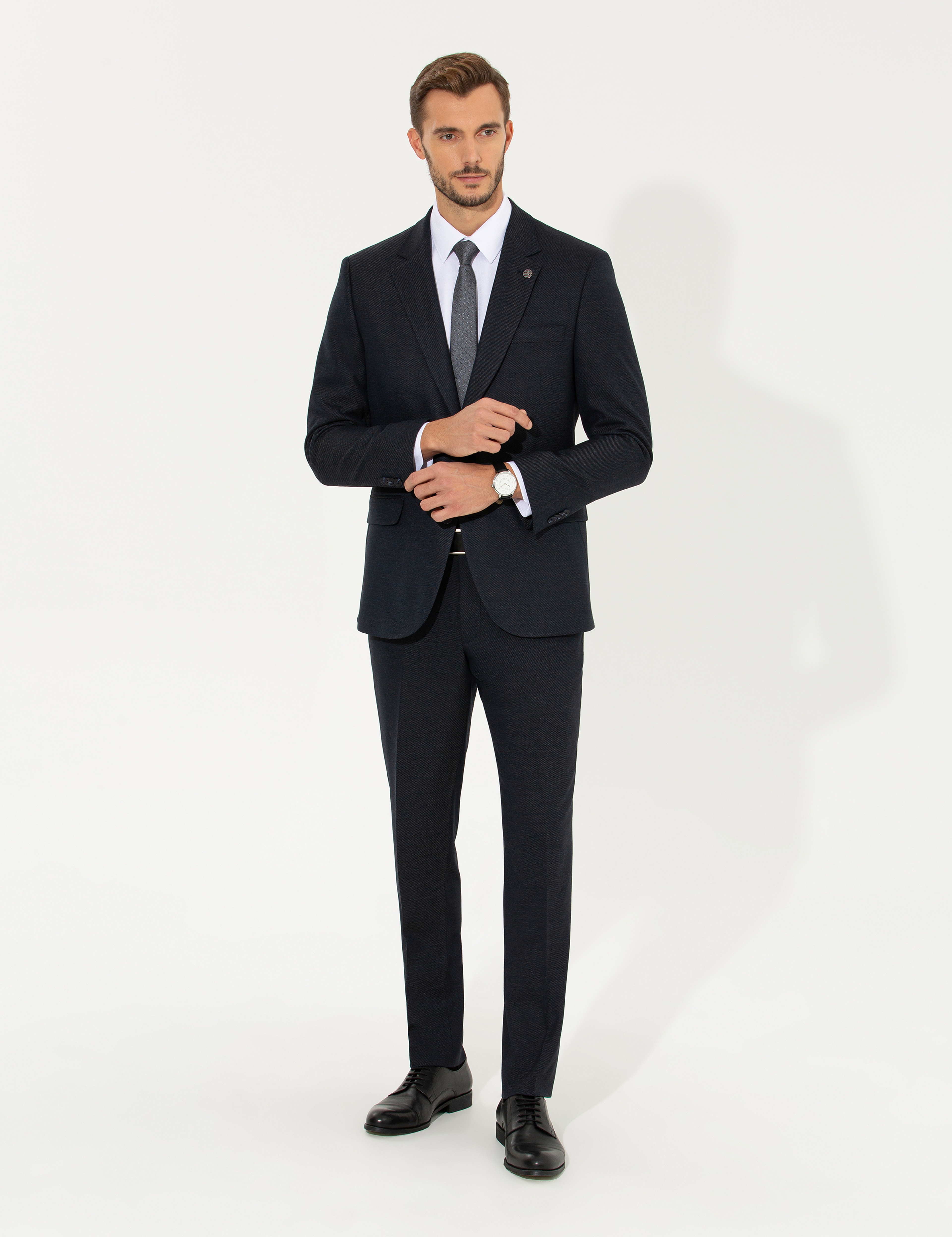 Lacivert Slim Fit Takım Elbise - Image 3