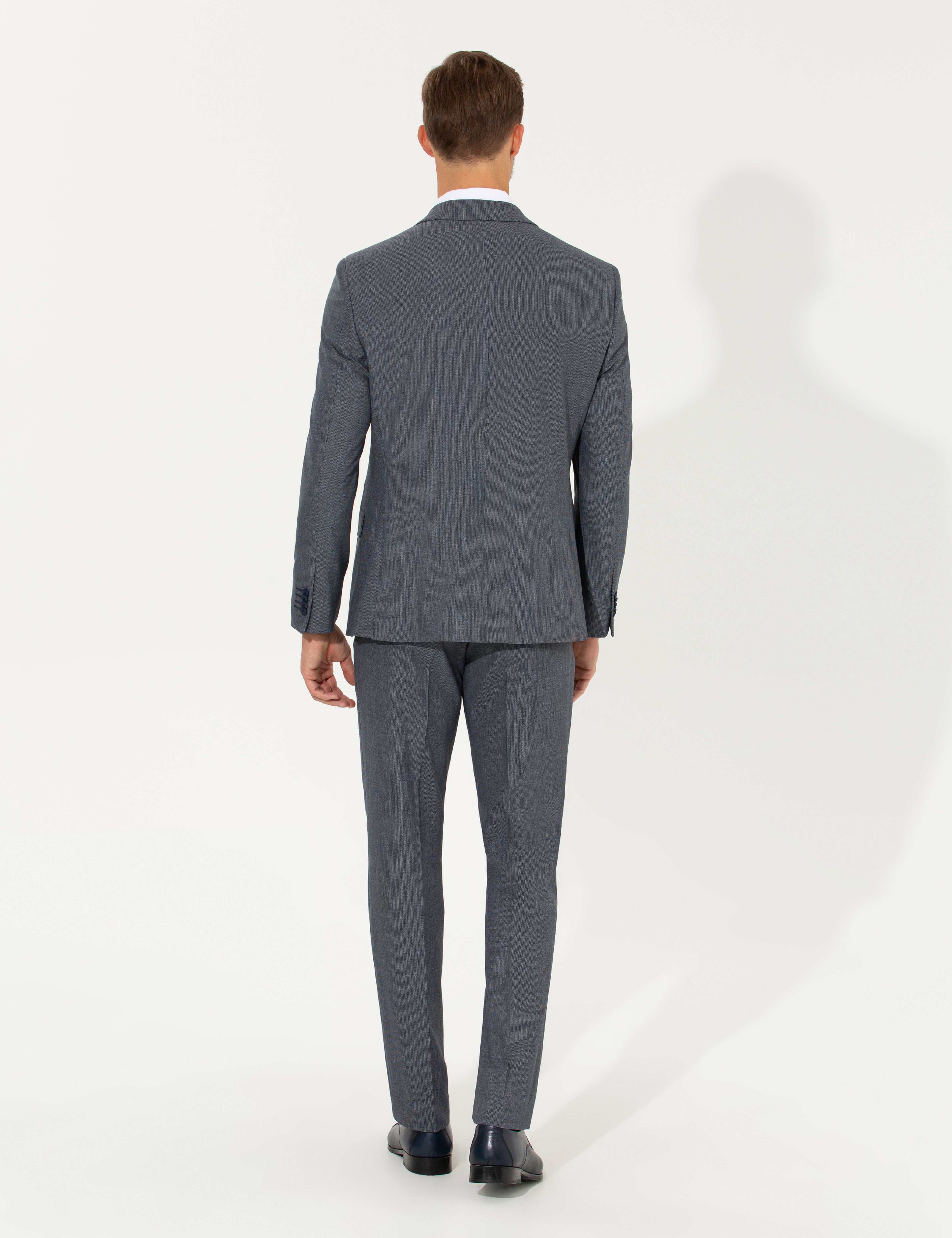 Lacivert Slim Fit Takım Elbise - Image 5