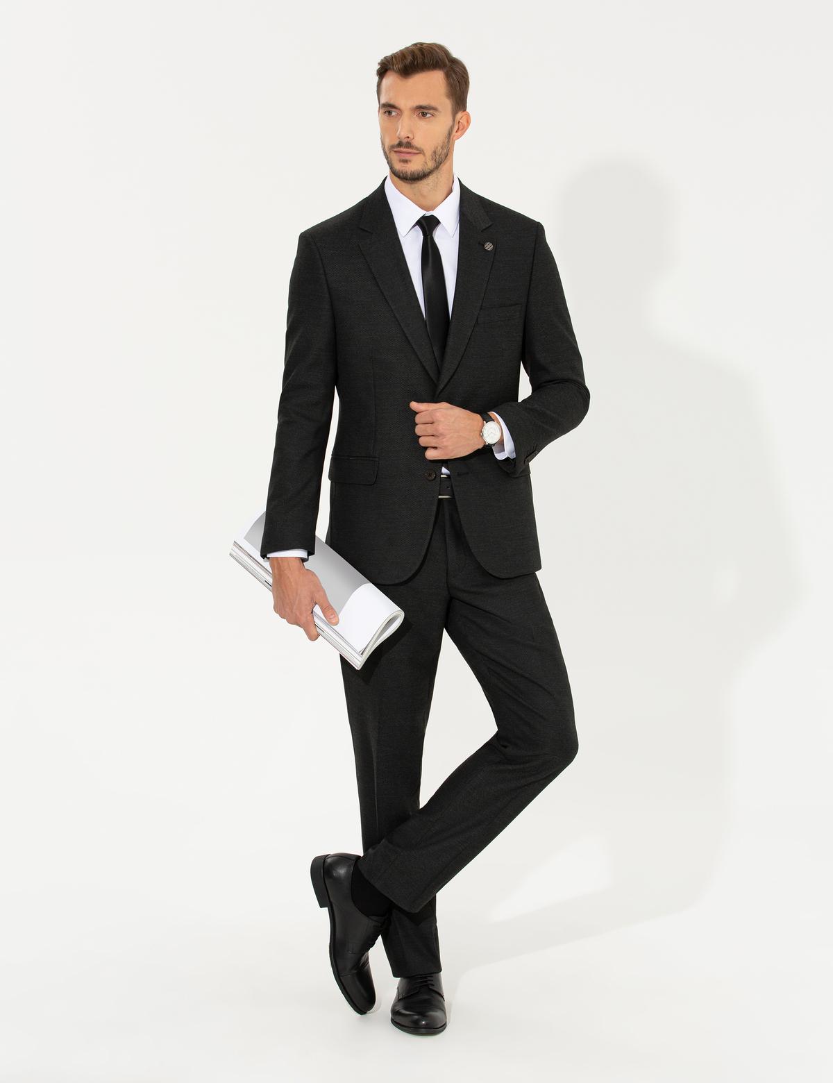 Antrasit Slim Fit Takım Elbise - 50267028041