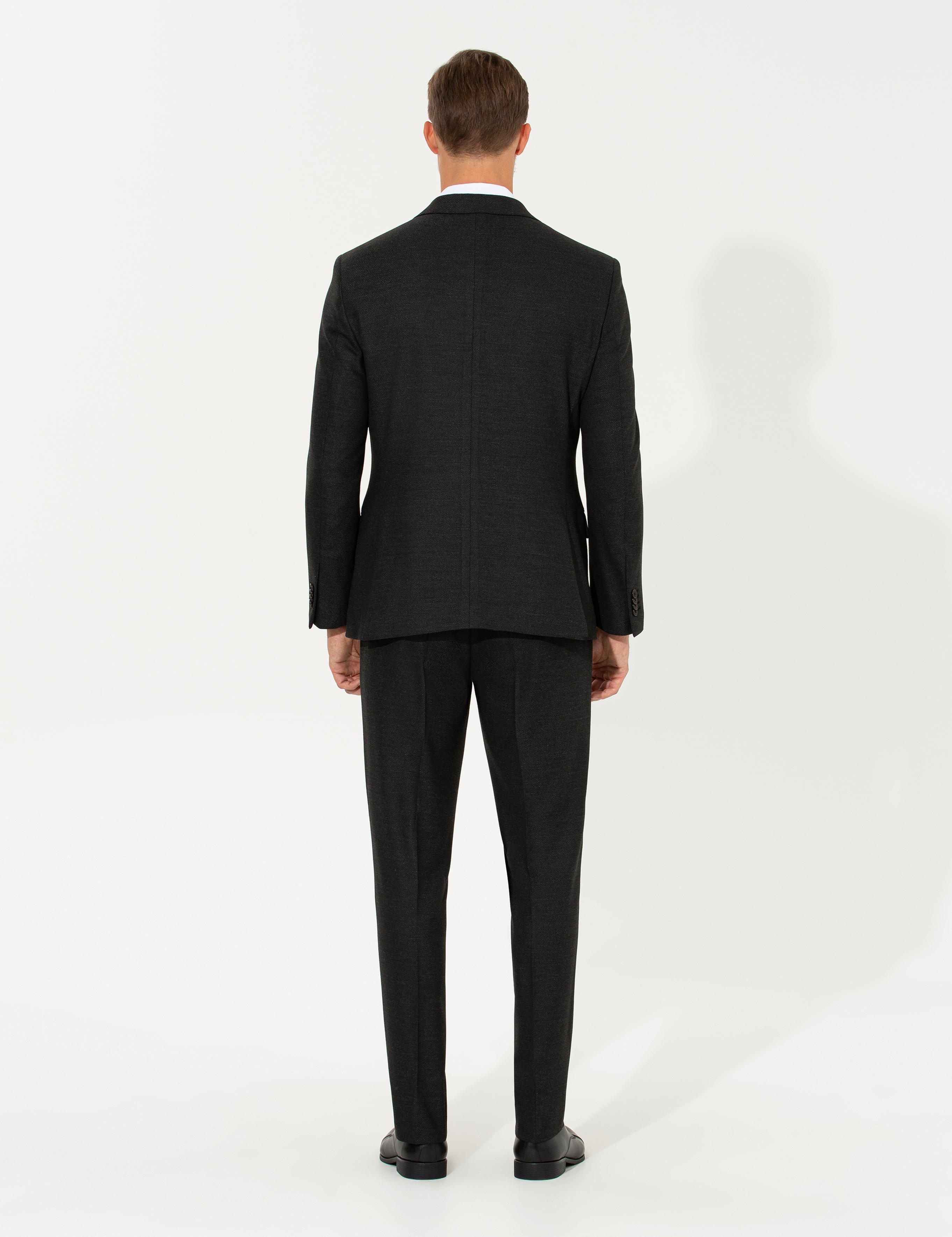 Antrasit Slim Fit Takım Elbise