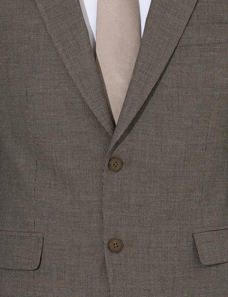 Kahverengi Slim Fit Takım Elbise - 50267030047