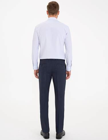Lacivert Slim Fit Kumaş Pantolon