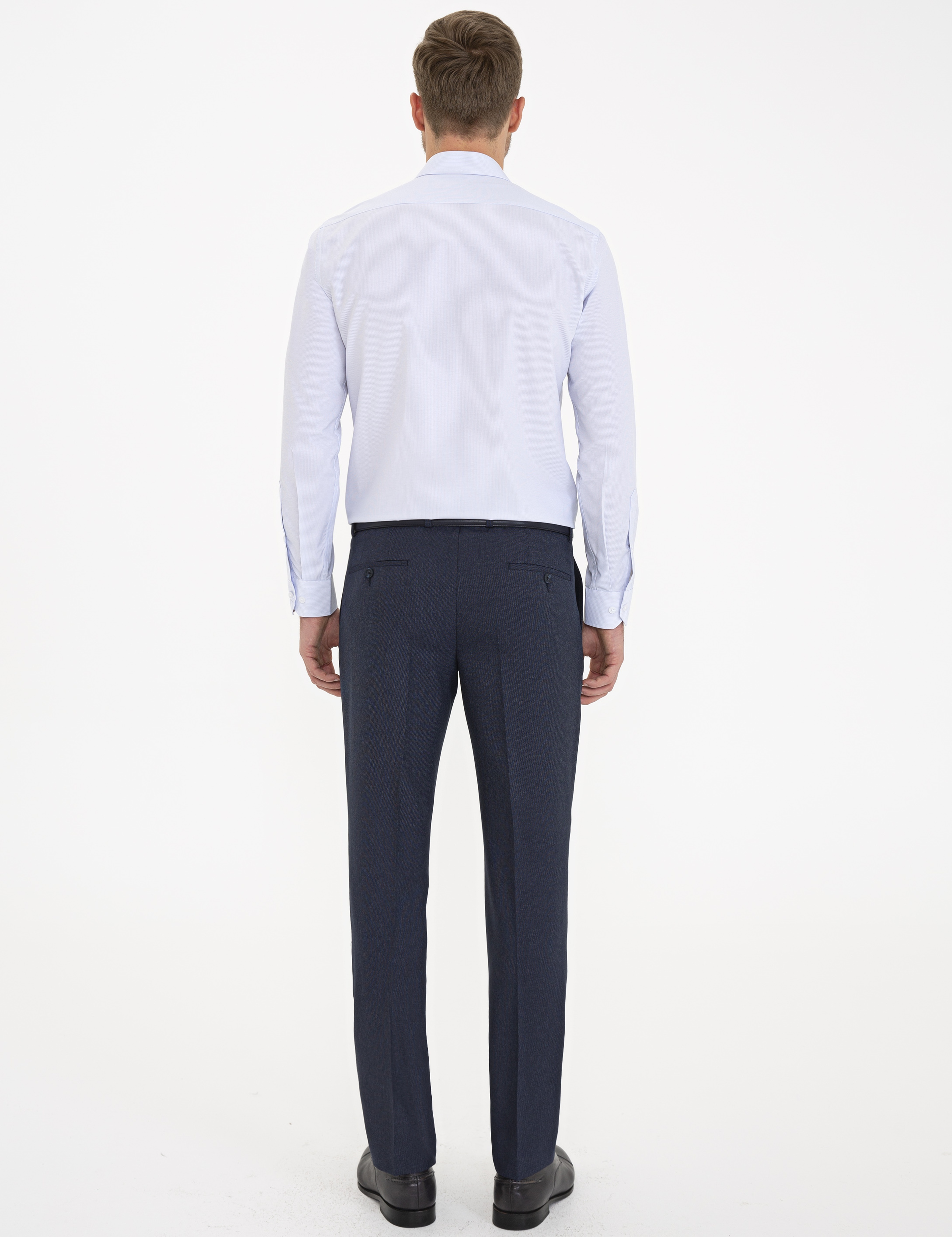 Lacivert Slim Fit Kumaş Pantolon - Image 3