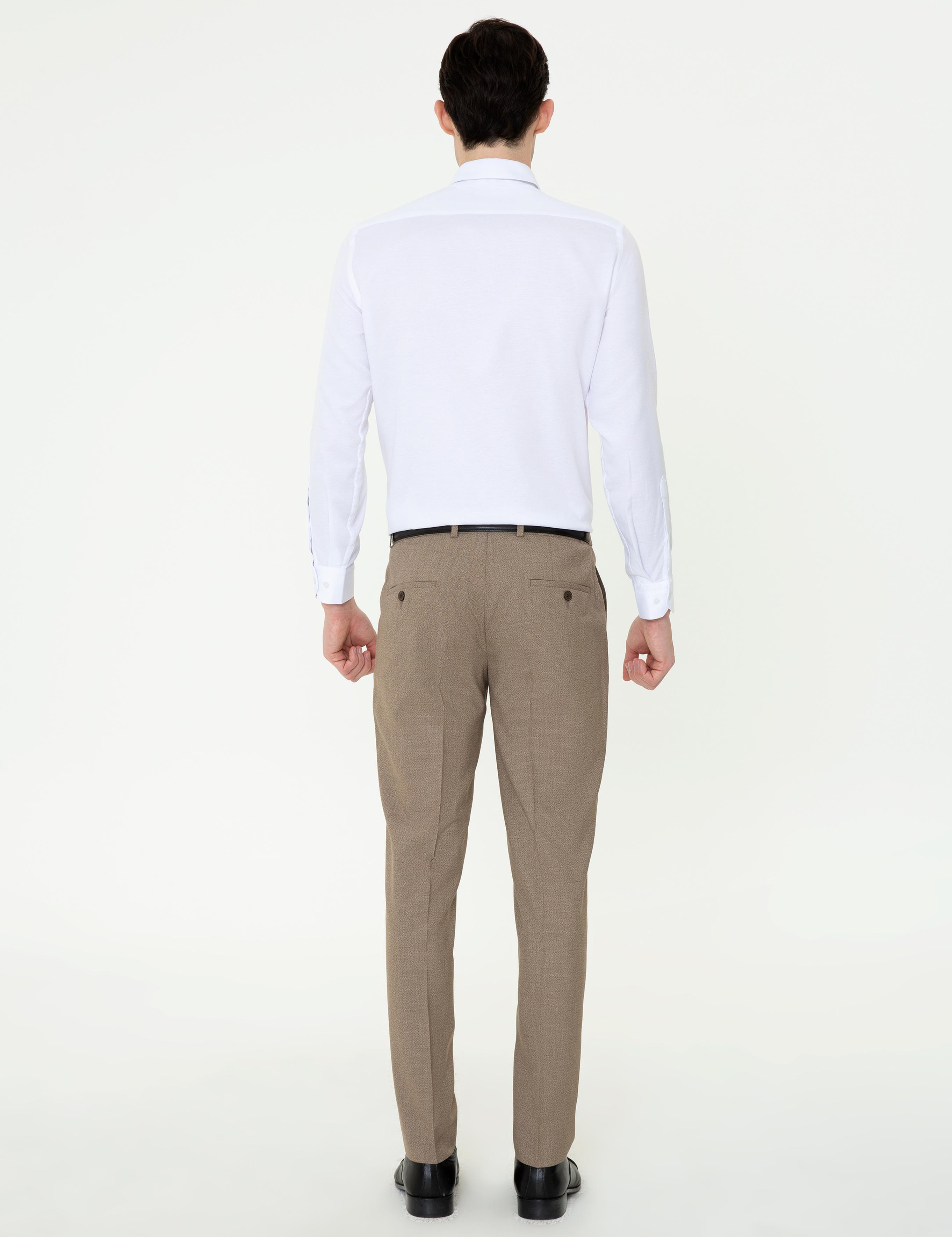 Açık Kahverengi Ex. Slim Fit Kumaş Pantolon