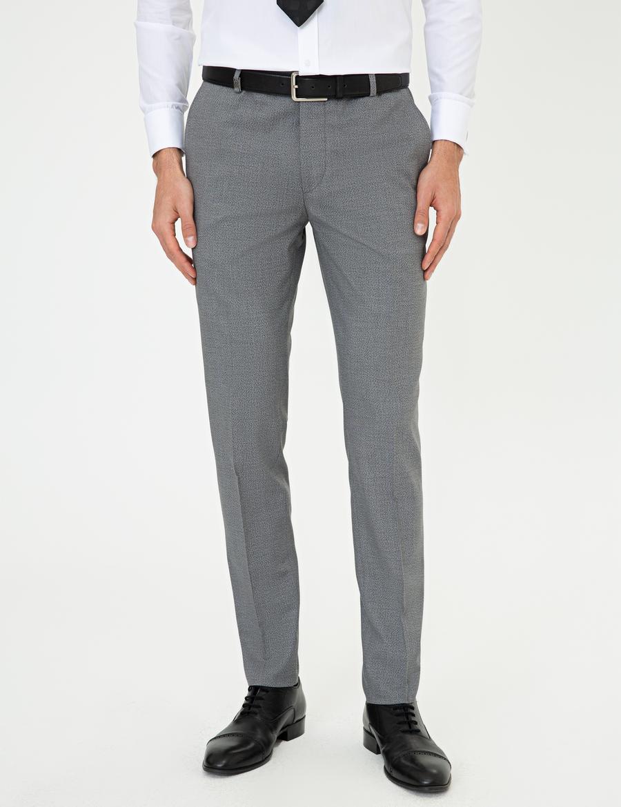 Gri Ex. Slim Fit Kumaş Pantolon