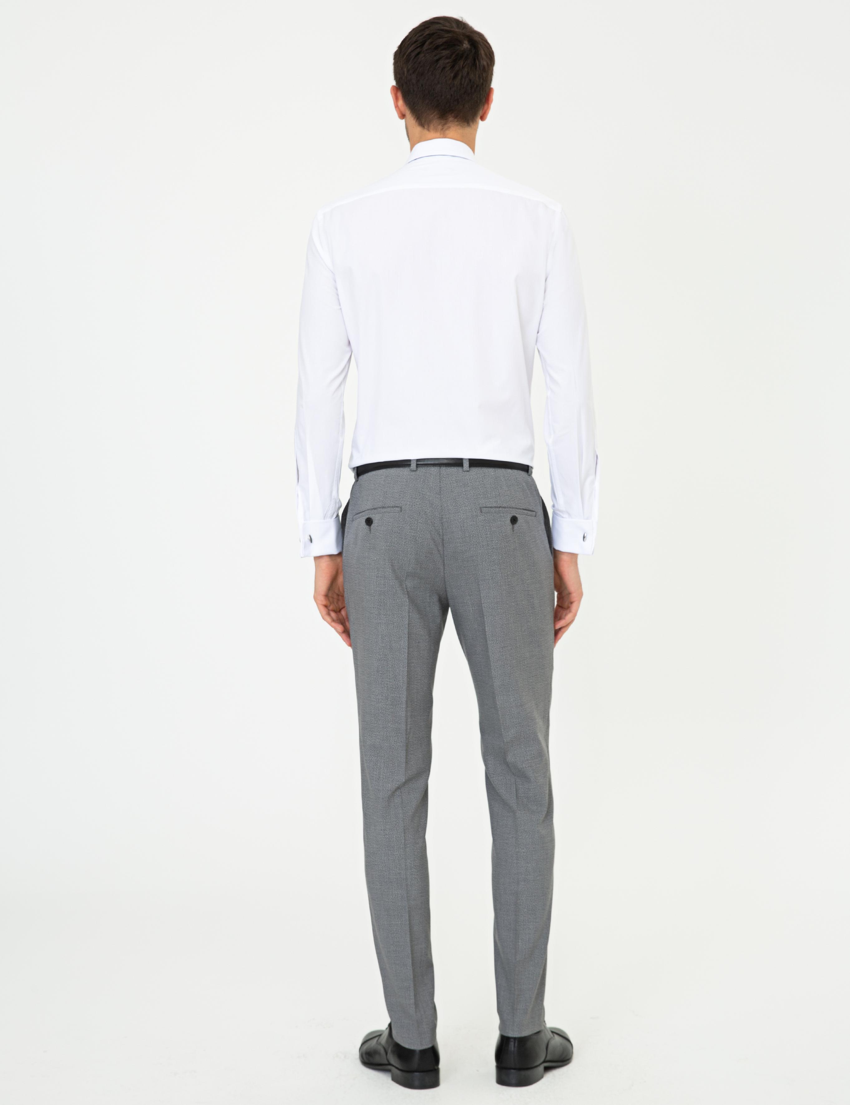 Gri Ex. Slim Fit Kumaş Pantolon