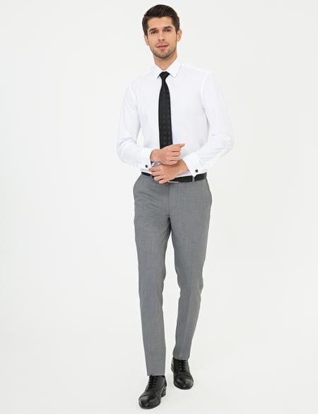 Gri Ex. Slim Fit Kumaş Pantolon - 50252981041