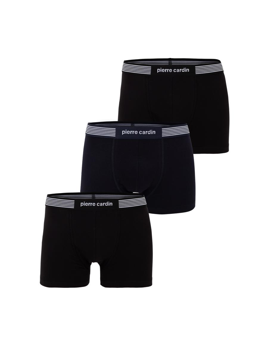 Renkli Pamuk Modal Karışımlı 3'lü Boxer