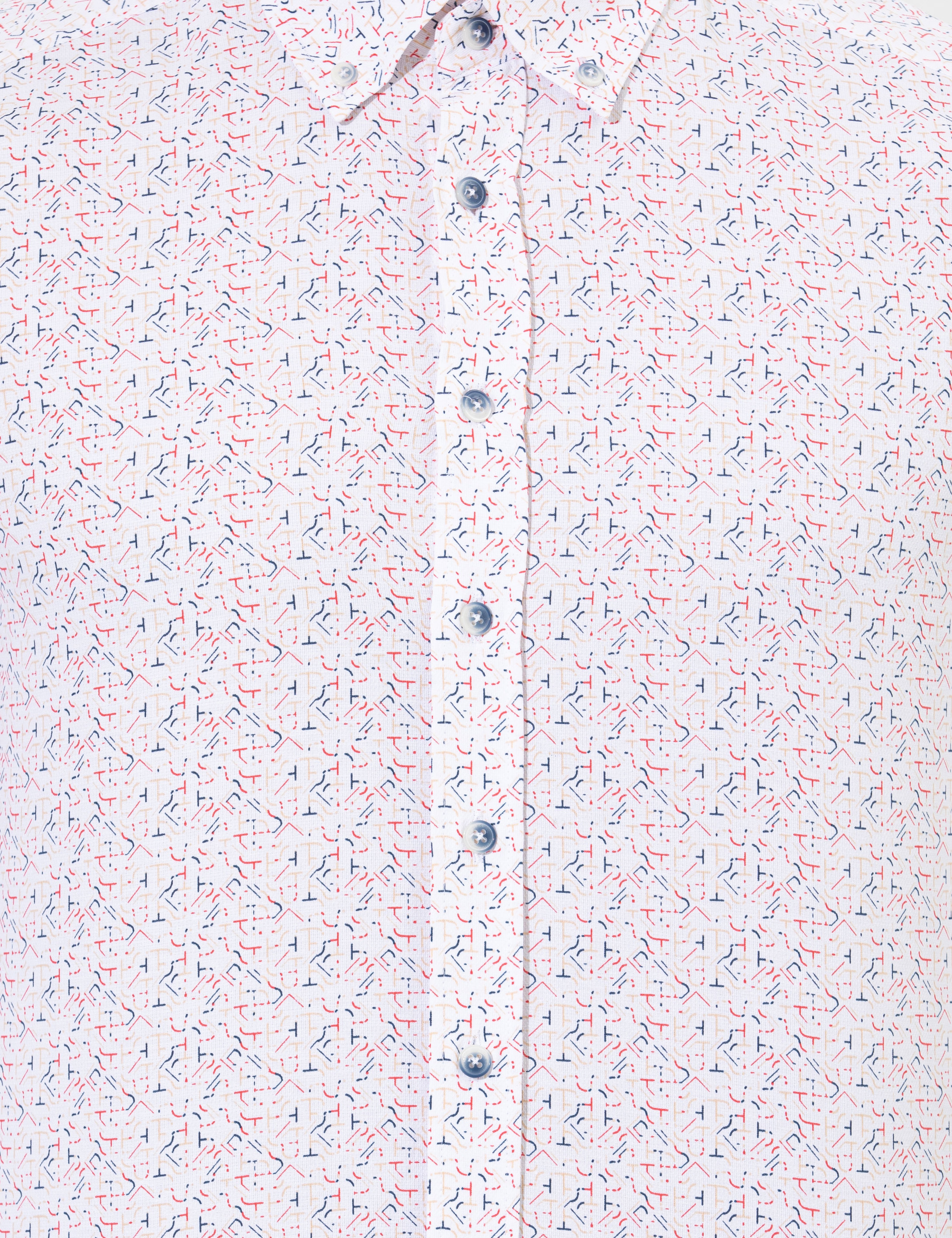 Kırmızı Slim Fit Uzun Kollu Gömlek - Image 6