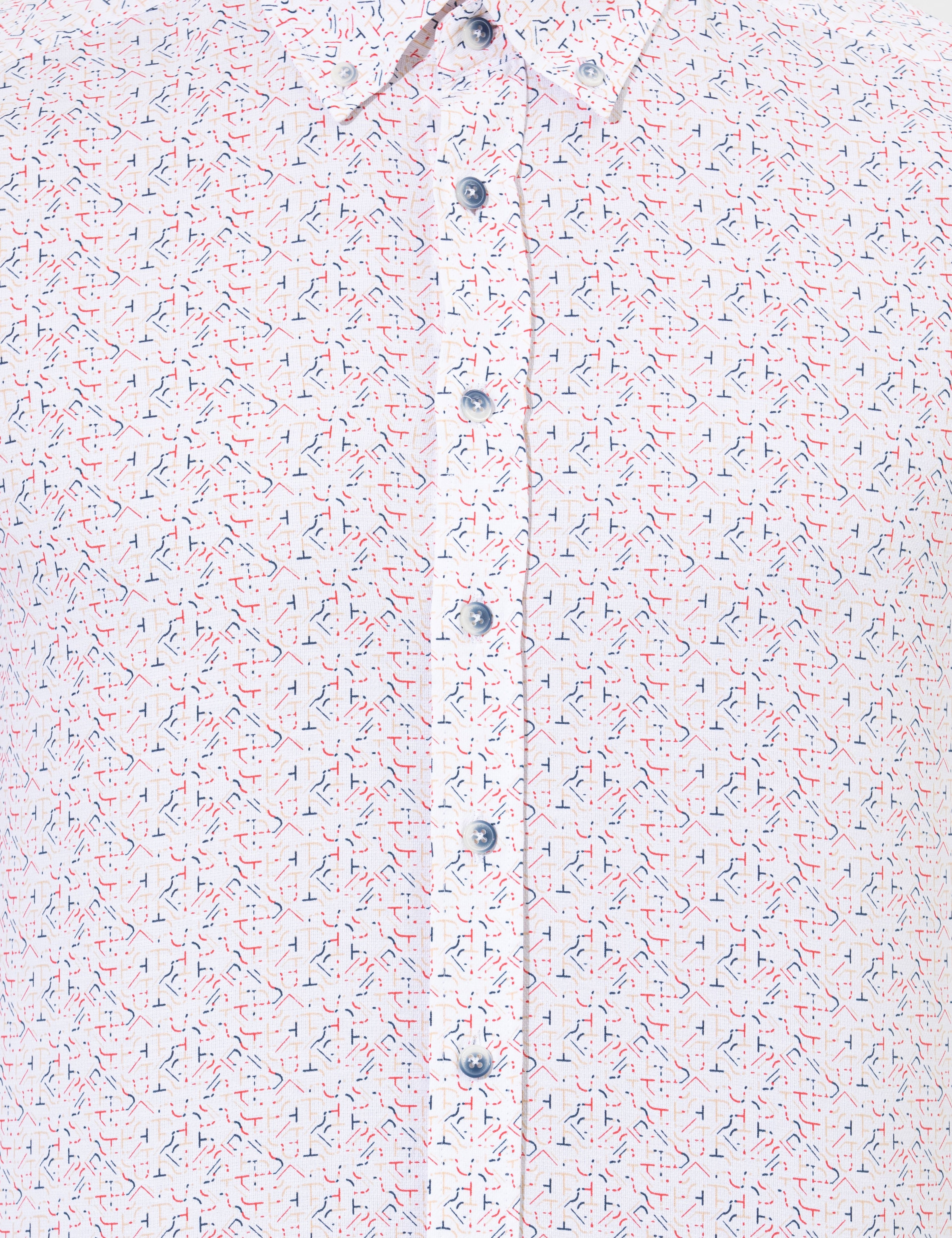 Kırmızı Slim Fit Uzun Kollu Gömlek