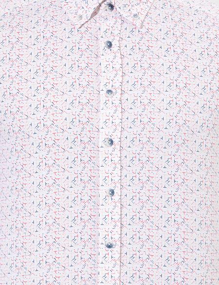 Kırmızı Slim Fit Uzun Kollu Gömlek - 50264902036