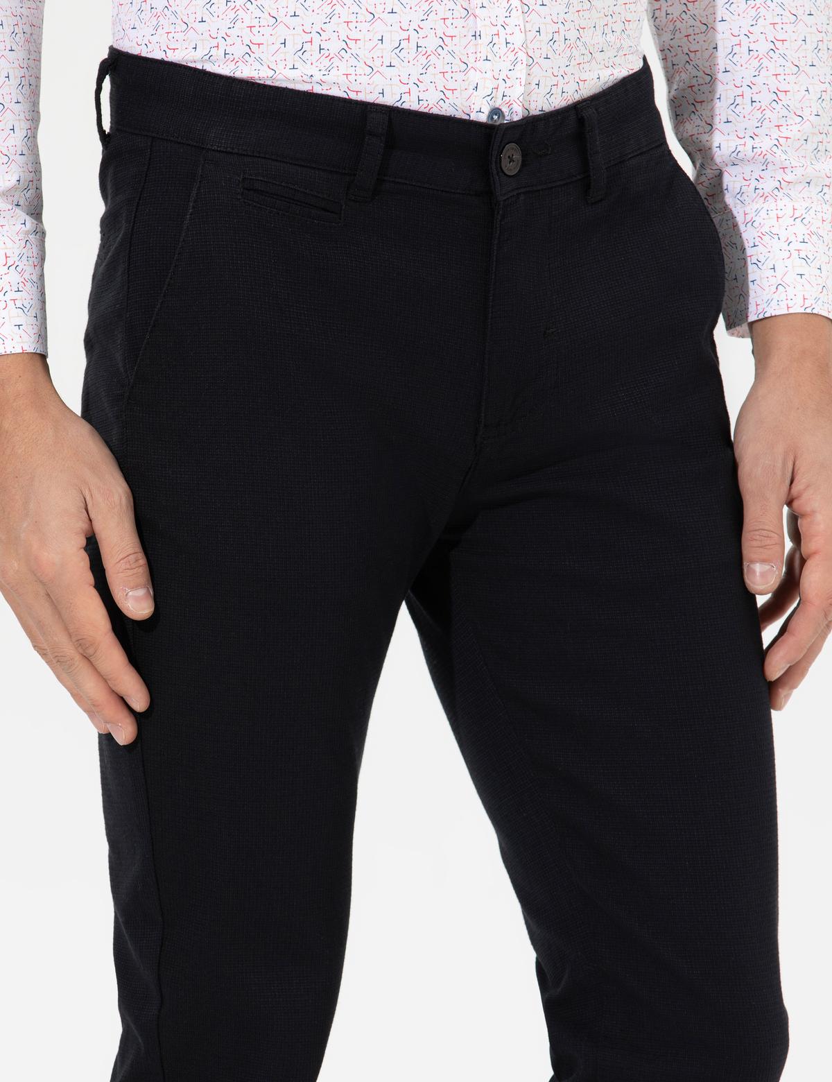 Siyah Slim Fit Chino Pantolon - 50265904127