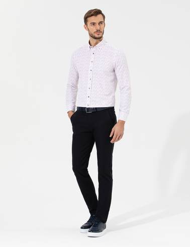 Siyah Slim Fit Chino Pantolon