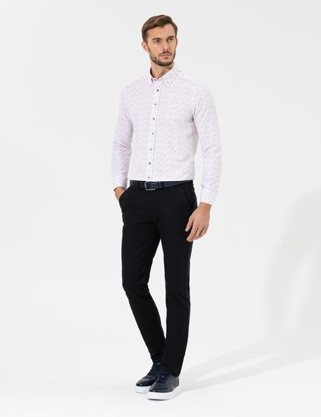 Siyah Slim Fit Chino Pantolon - 50265904127