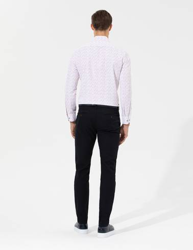 Siyah Slim Fit Chino Pantolon