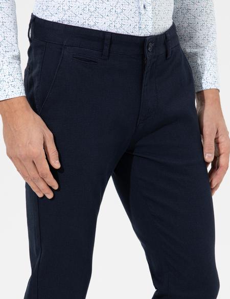 Lacivert Slim Fit Kanvas Pantolon - 50265904054