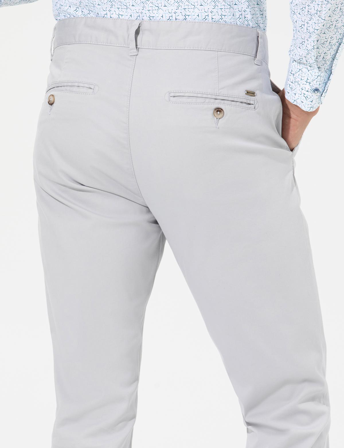 Açık Gri Slim Fit Basic Chino Pantolon - 50268098335