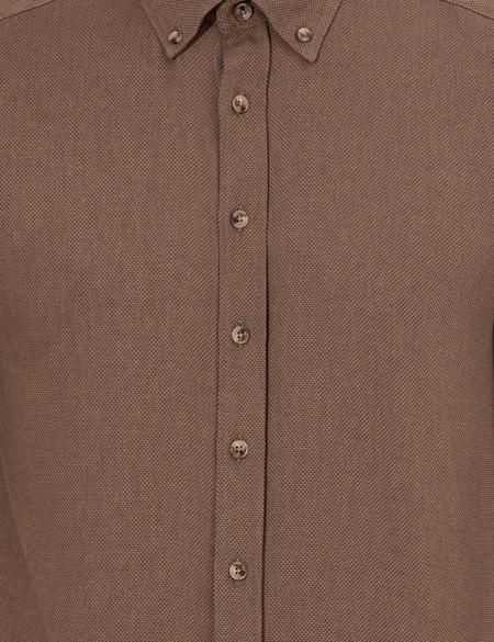 Kiremit Slim Fit Uzun Kollu Gömlek - 50261304106