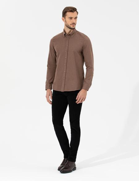 Kiremit Slim Fit Uzun Kollu Gömlek - 50261304106