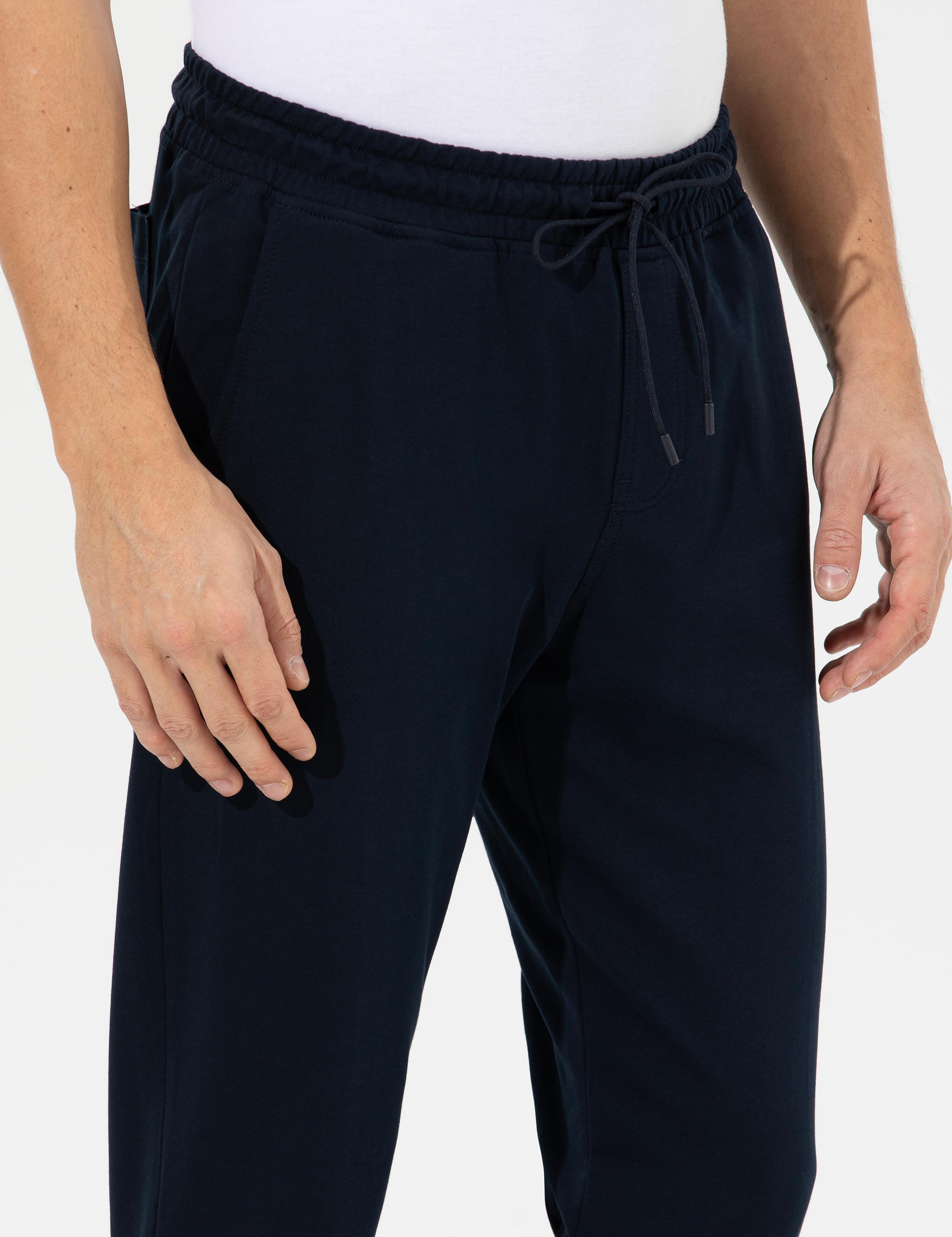 Lacivert Slim Fit Eşofman Altı