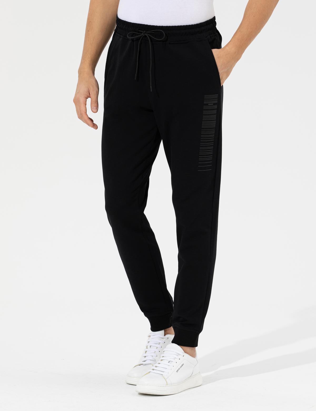 Siyah Slim Fit Eşofman Altı - 50261592017