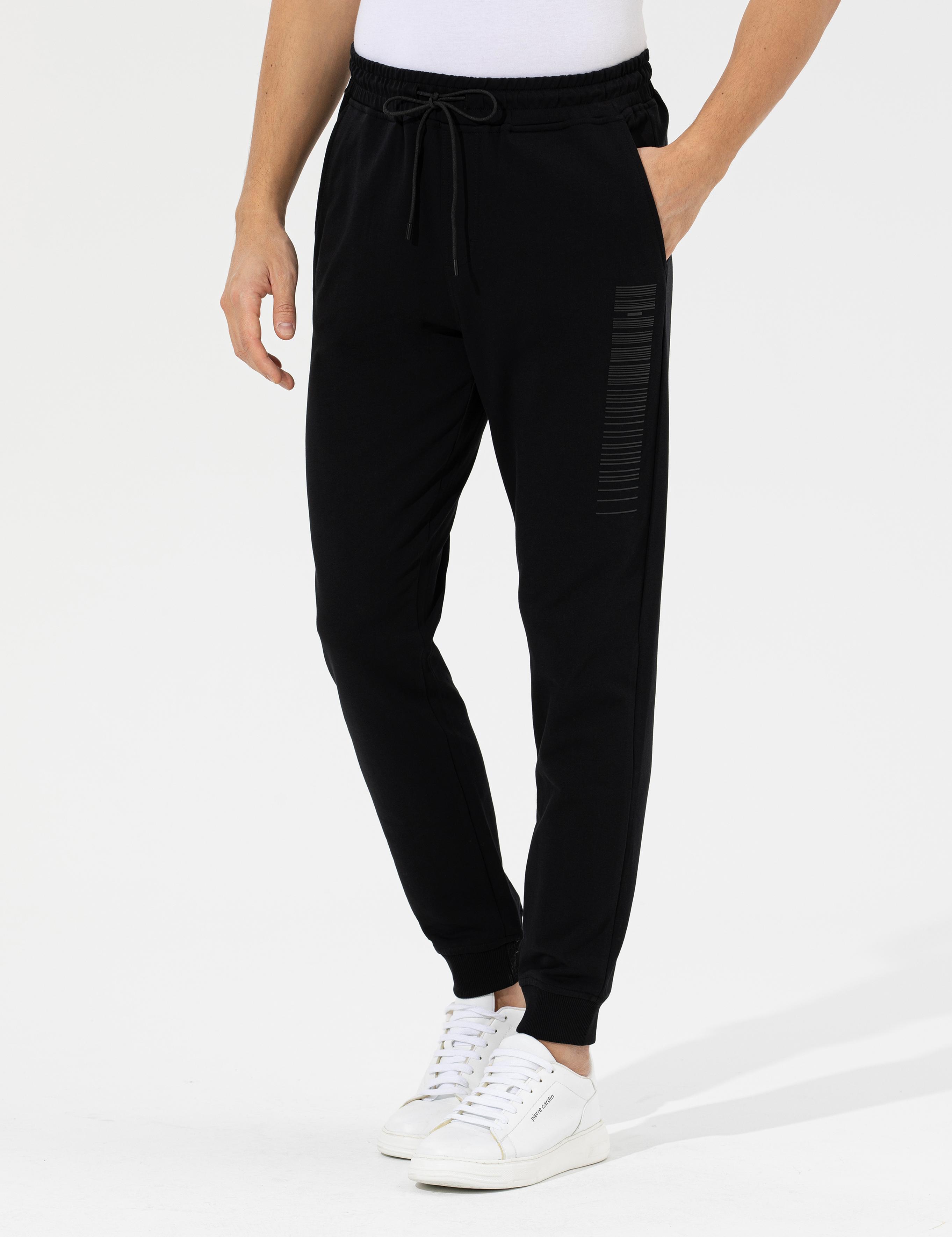 Siyah Slim Fit Eşofman Altı